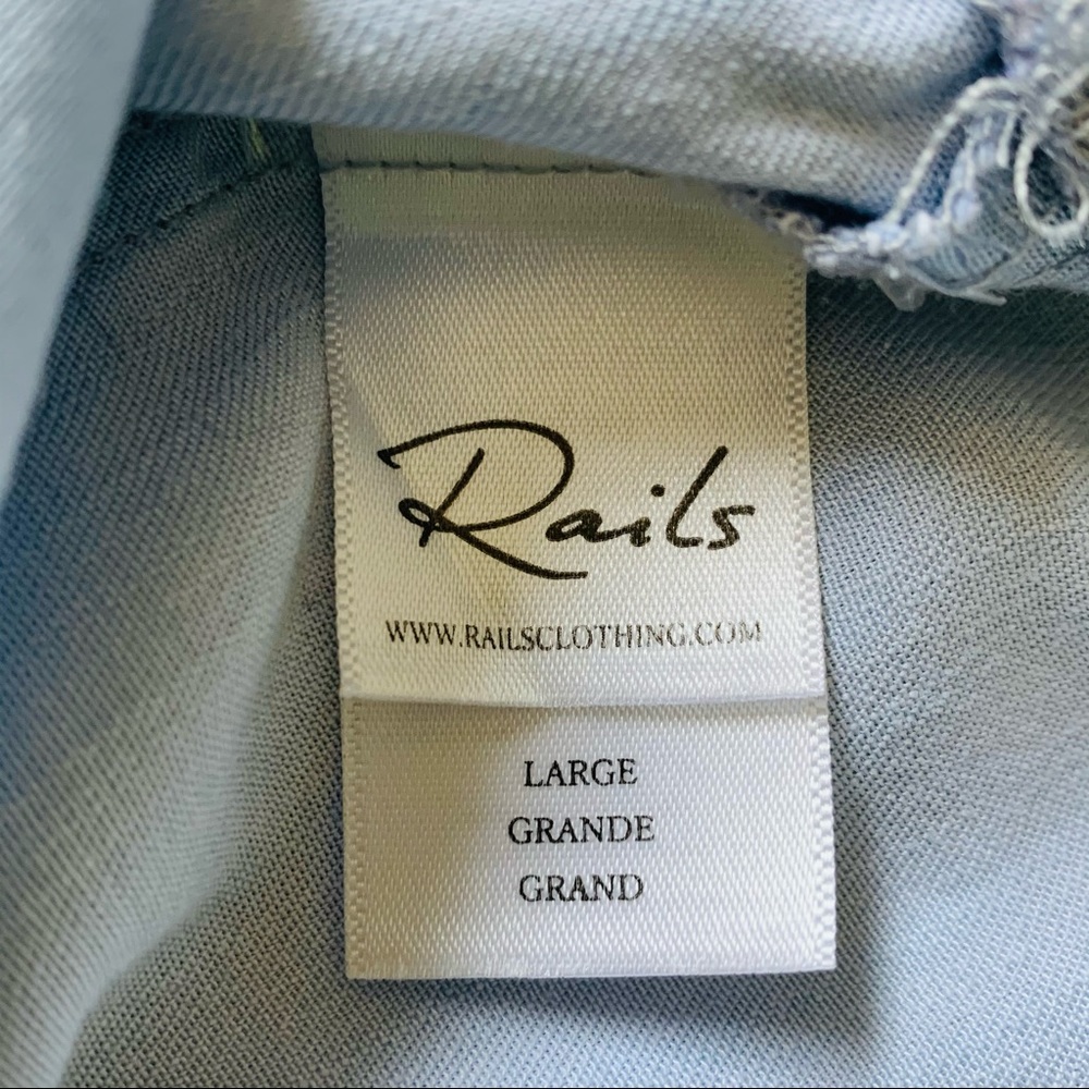 Rails Lightwash Chambray Lily Romper - image 6